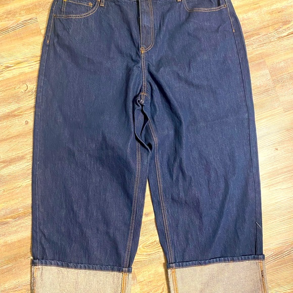 LAST CHANCE! NWOT KATE SPADE x Target Wide Leg Cuffed Jeans 17 - Picture 3 of 8